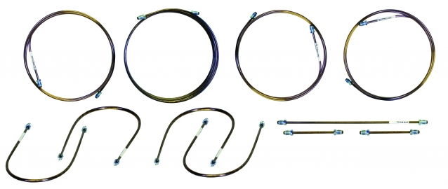 Brake Pipe set, Copper/ Nickel, 11 piece, LHD/RHD, T25 80-83
