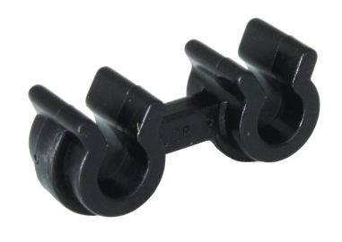 Pipe clip for metal brake pipes- clips together 2 pipes, T25