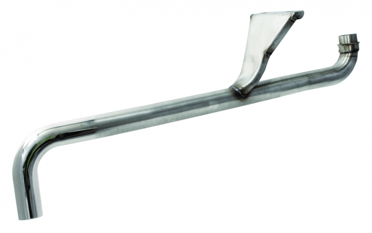 Tail pipe stainless steel, polished end T2 1.6  79