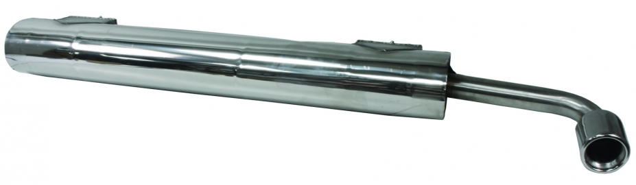 Silencer s/steel w/fixed 3polished tail pipe T2/T25