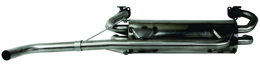 Silencer with tailpipe S/steel, T2 Bay 1600cc