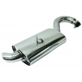 Mondo Muffler for merged header Stainless Steel - All T1