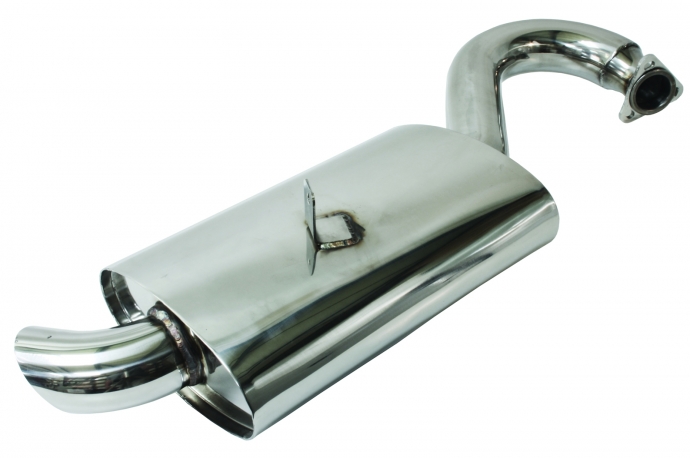 Mondo Muffler for merged header Stainless Steel - All T1