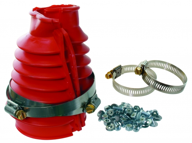 Swing axle boot kit, Red, pair