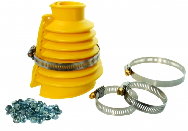 S/axle boot kit, yellow, pair