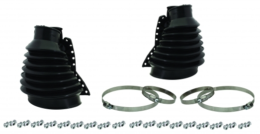 S/axle boot kit, black, pair No Bolts/Clips