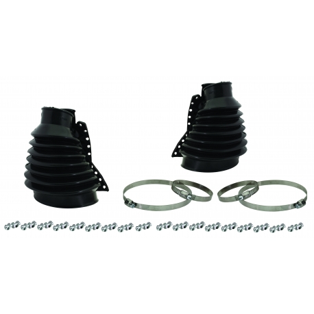 S/axle boot kit, black, pair No Bolts/Clips