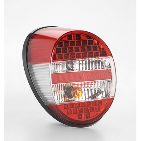 LED Taillight, 74-, Red/Clear/Red, Each