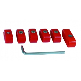 Separators for HT leads in red for 7mm leads