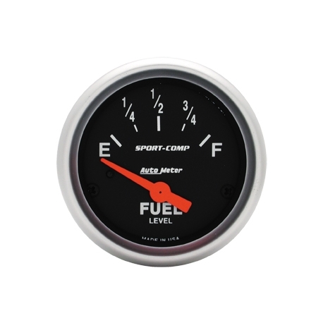 Fuel gauge Univ 2 1/16 S/Comp For universal sender*