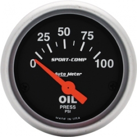 Oil press gauge 2 1/16 S/Comp 0-100psi