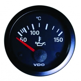 Reloj Temperatura de Aceite, 52mm, Negro, Celcius, Cockpit, VDO