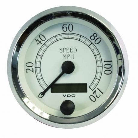 VDO Speedo 86mm, 3 3/8", 120mph, Royale