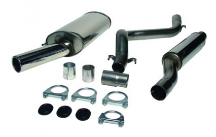 Jetex Exhaust System, Stainless, Mk1 Golf, Non Resonated