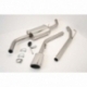 Stainless Exhaust System, Single Oval, Diesel LWB T4 96-03