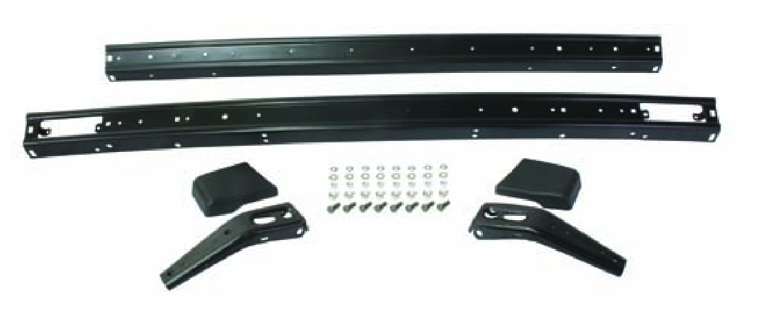 Bumper Kit, Metal, Black Powdercoated, Mk1 Golf