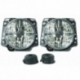 Headlamps Crystal Crosshair, Mk2 Golf, RHD, Supplied as a Pa