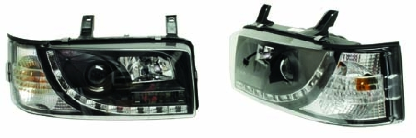 Headlights, Black Devil Eyes, LED,Short Nose,T4 90-03