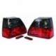 Rear Lights, Crystal Red/Smoked, GTI 16V Style, Mk2 Golf