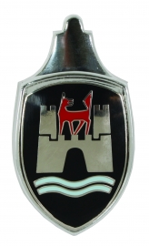 Wolfsburg Bonnet Crest Badge, Beetle 60-63