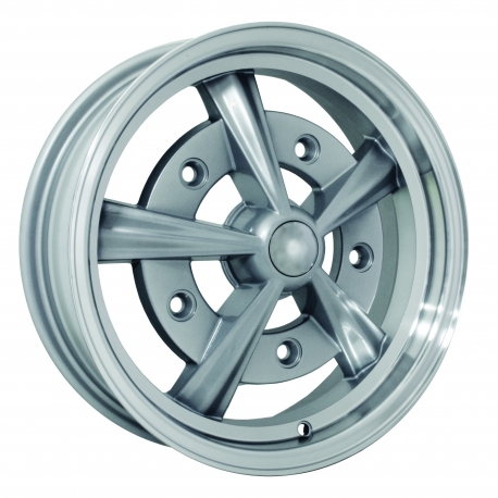 Wheel, SSP Raider, Silver/Polish Lip,5/205 5.0"x15"ET20