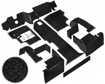 Carpet Set Cab Nylon 9pc T25 Diesel LHD Black