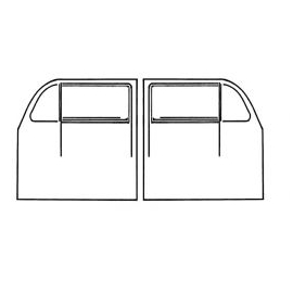 Complete Door Seal Set, Left and Right, Beetle 52 64