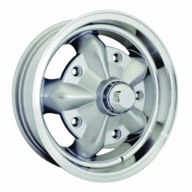 Wheel, SSP Torque, Silver/Polish Lip,5/205 5.0"x15"ET16