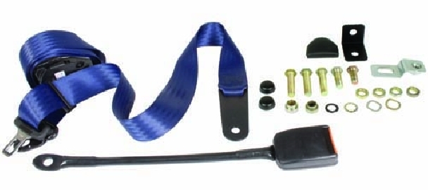 Cinturones de Seguridad, delanteros, 3 Puntos, Inertia, Hebilla Moderna, Azul Oscuro