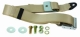 Lap Belt, 2pt Static, Chrome Buckle, Cream Webbing