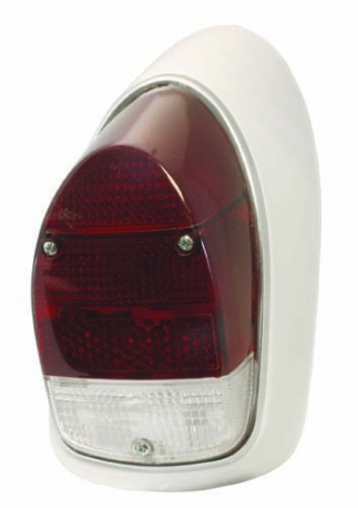 Rear Lamp Assembly, Right, Red & White, Beetle 67 73