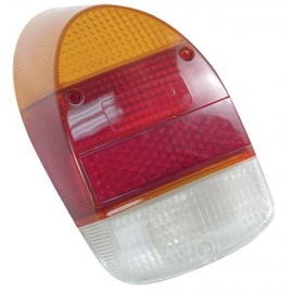 Rear light lens, Repro 1.3 1.6, amber/red/clear 68 73 Beetle