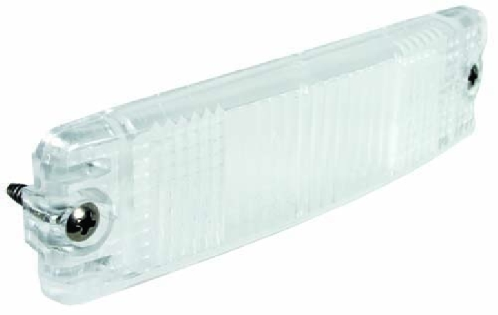 Bumper Mount Indicator Lens, Clear, Curved, 8/74 79 Beetle