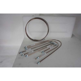 Brake pipe set, Copper/Nickel, Dual Circuit, Beetle 66 79