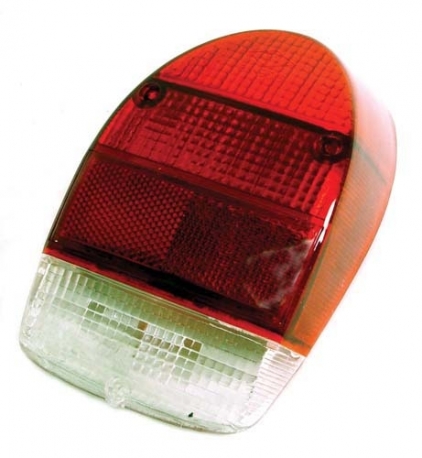 Lens, rear lamp U.S spec Red/white 71-72 right,Beetle