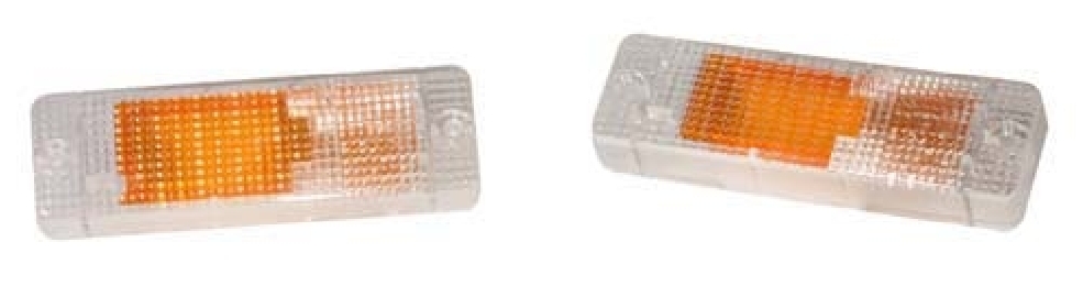 Front Indicator Lenses, Cabrio Clipper, Clear, Pair