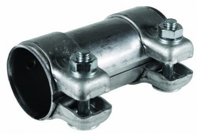 Dual Clip Exhaust connecting pipe, 50.5/54 x 125mm Mk2 Golf/