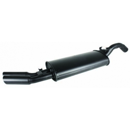 Rear Exhaust Silencer, Mk2 Golf GTI 8V Twin Pipe, Repro