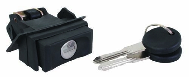 Boot/tailgate lock and key with button, Mk2 Golf 84-92
