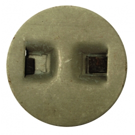 Crossmember Plug, Pair, Stainless Steel, Beetle 69 86, Ghia