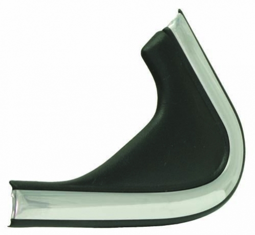 Window Frame Corner Trim, Chrome, F-DR, Left, Mk2 Gol