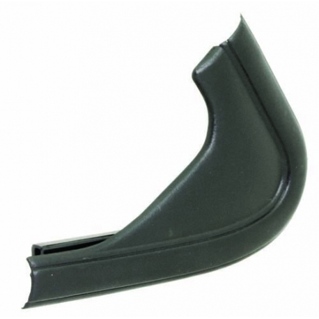 Window Frame Corner Trim, Black, Front Door, Left, Mk2 Golf