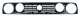 Front Grille, 5 Slat Twin Headlamp, Repro, Mk2 Golf 89-92