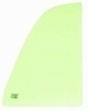 Rear 1/4 Light Door Glass, Right, Green, Mk2 Golf 5dr