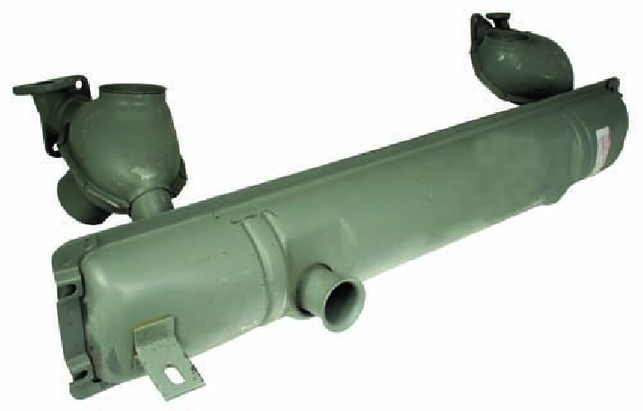 Exhaust Silencer, 3 Piece Tailpipe, 1500-1600, Split, Bay