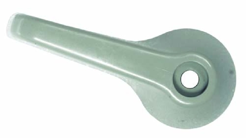 Inner cab door handle, T2 Split 66-67 Silver beige