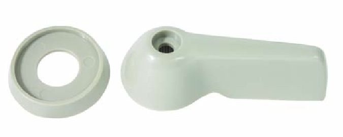 Inner door handle and escutcheon set 66-67 Silver Beige