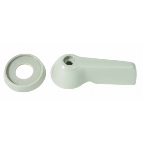 Inner door handle and escutcheon set 66-67 Silver Beige