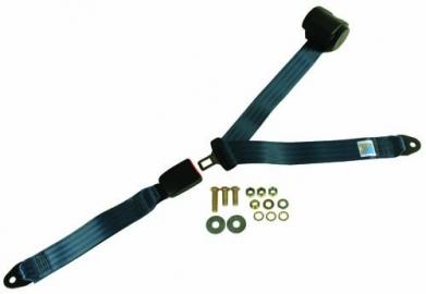Rear Seat Belt Inertia Modern Buckle All Web Dark Blu