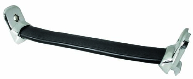 Interior Door Pull, Black with Chrome Ends, Baywindow 68-79